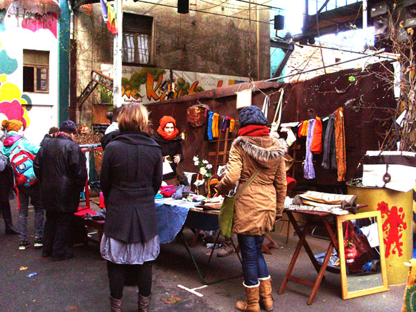 Flohmarkt auf dem Feinkost Gelände Leipzig