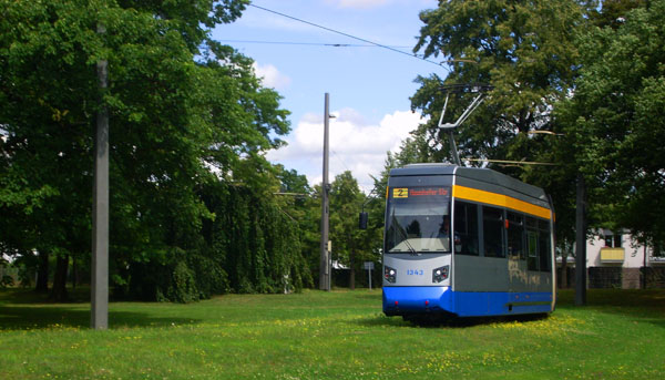 Wilhelm-Kuelz-Park Leipzig Straßenbahn