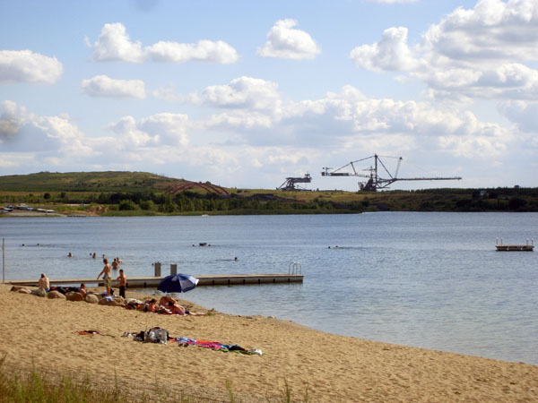 markkleeberger see strand