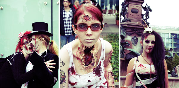 zombiewalk durch leipzig