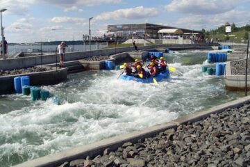 Wildwasserbahn Kanupark Leipzig Markkleeberg