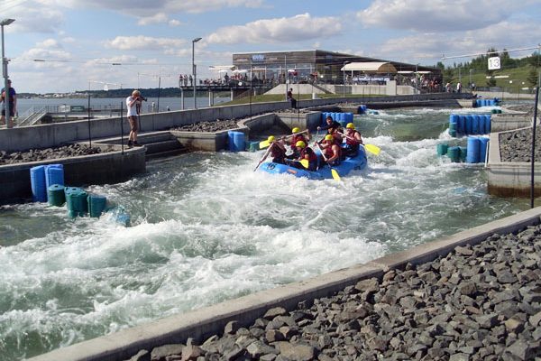 Wildwasserbahn Kanupark Leipzig Markkleeberg