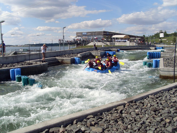 Wildwasserbahn Kanupark Leipzig Markkleeberg