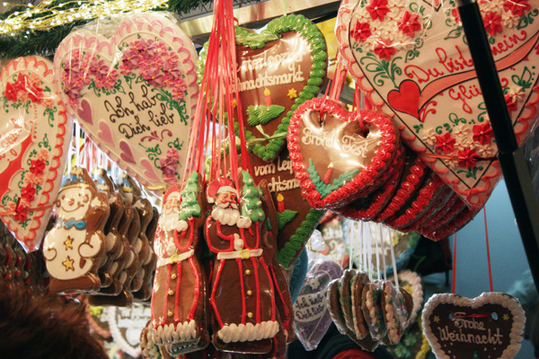 Weihnachtsmarkt Leipzig Lebkuchenherzen