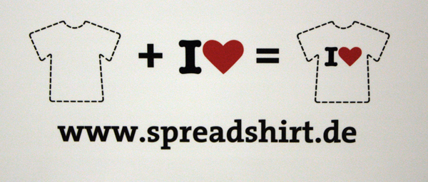 Spreadshirt Leipzig Schild