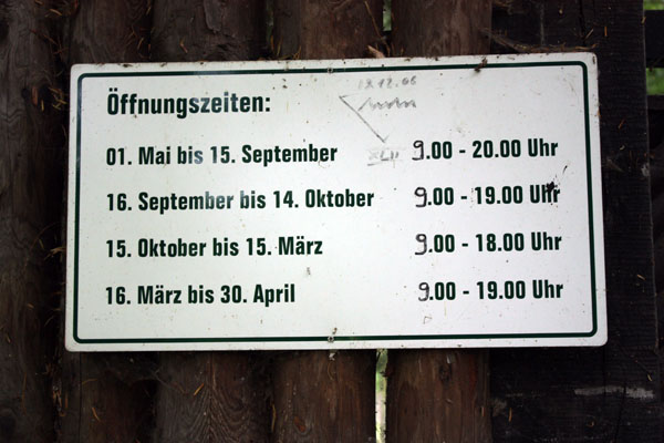 Wildpark Leipzig Öffnungszeiten