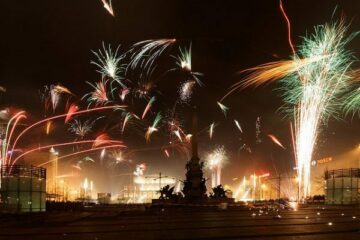 Feuerwerk in Leipzig