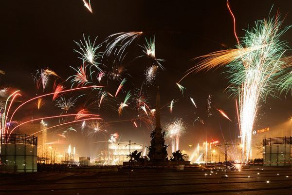 Feuerwerk in Leipzig