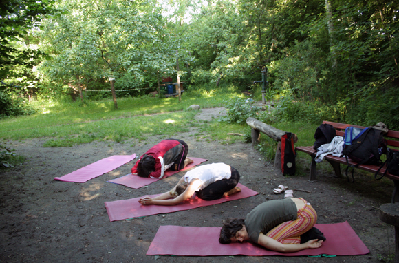 Yoga im Stadtgarten leipzig connewitz