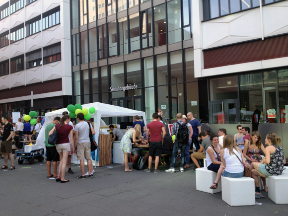 frische Luft und Pausenbrot Uni Campus leipzig