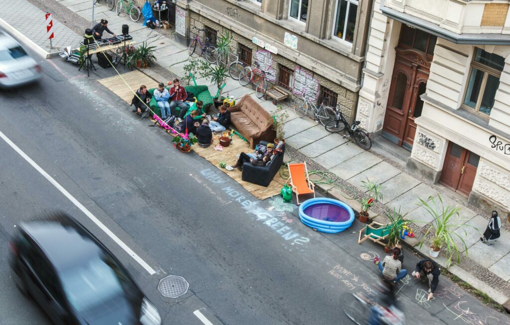 Parking day in Leipzig