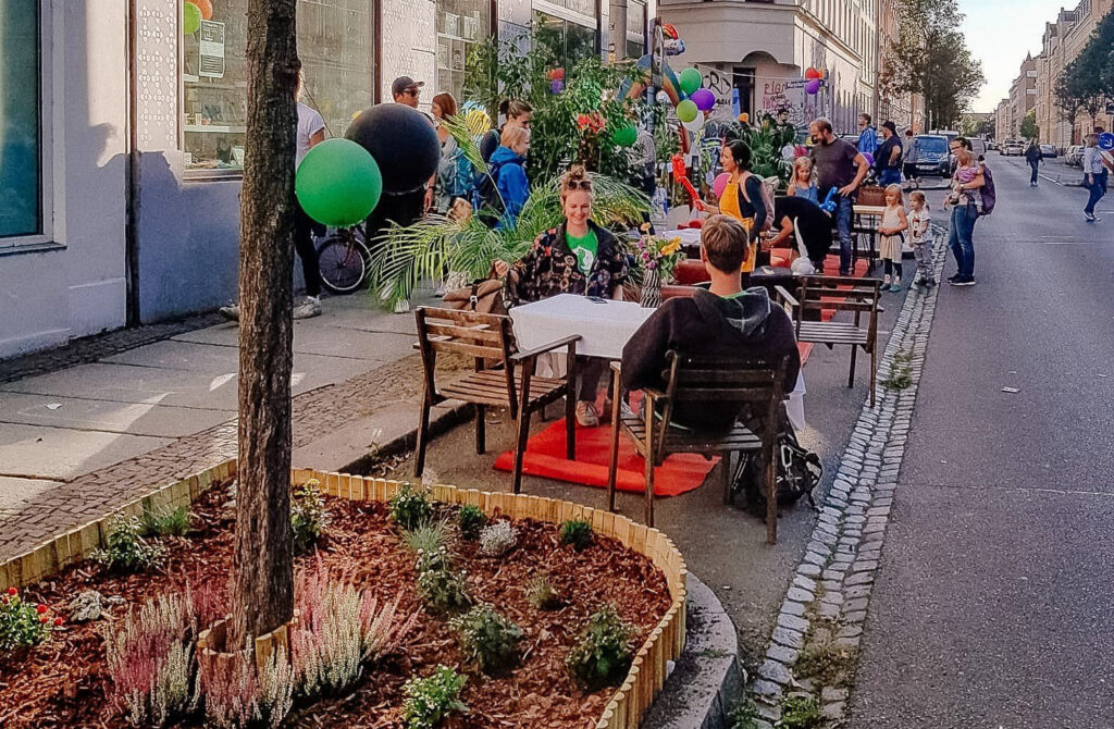 Parking day in Leipzig