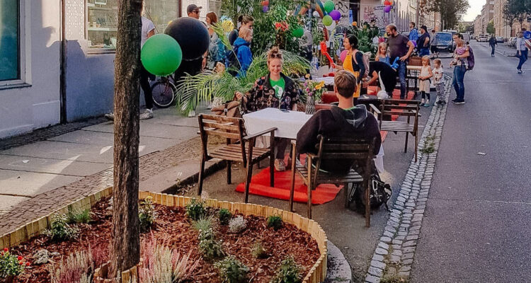 Parking day in Leipzig