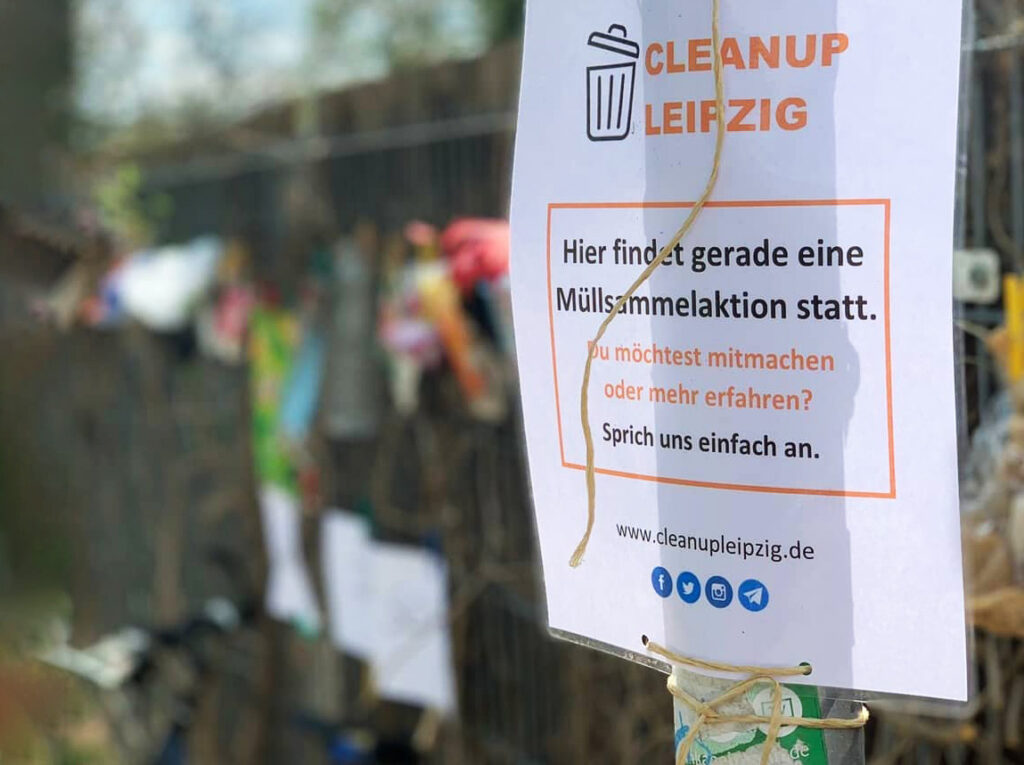 CleanUp Müllsammeln leipzig 2