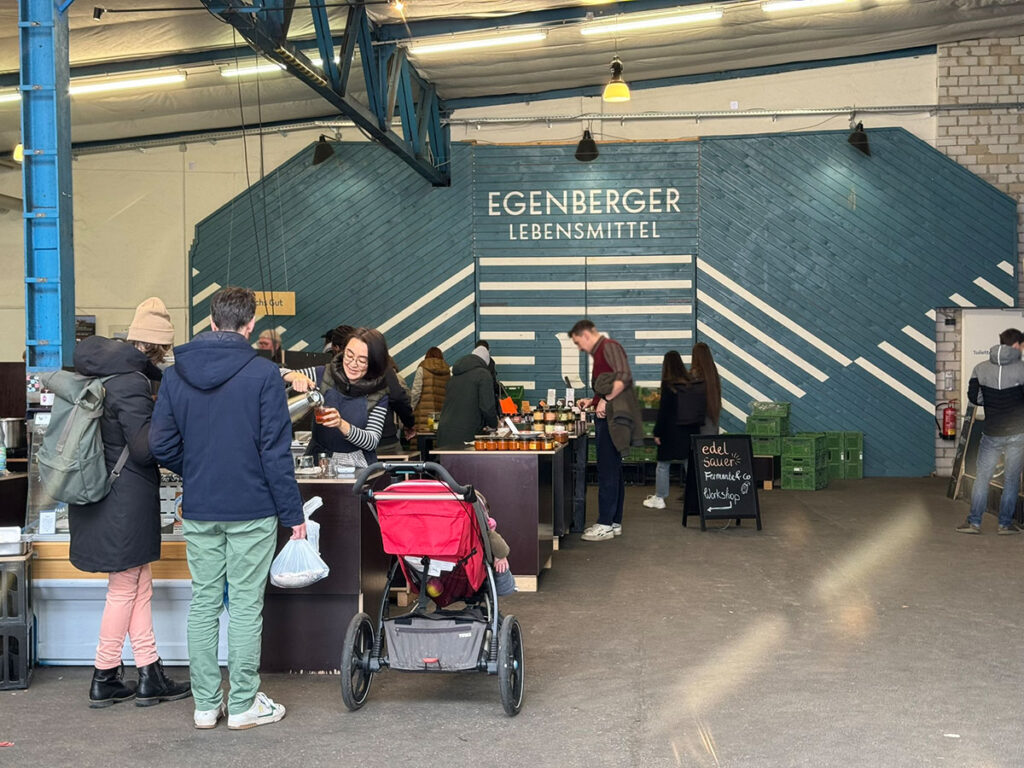 Samstagsmarkt Plagwitzer Markthalle Café