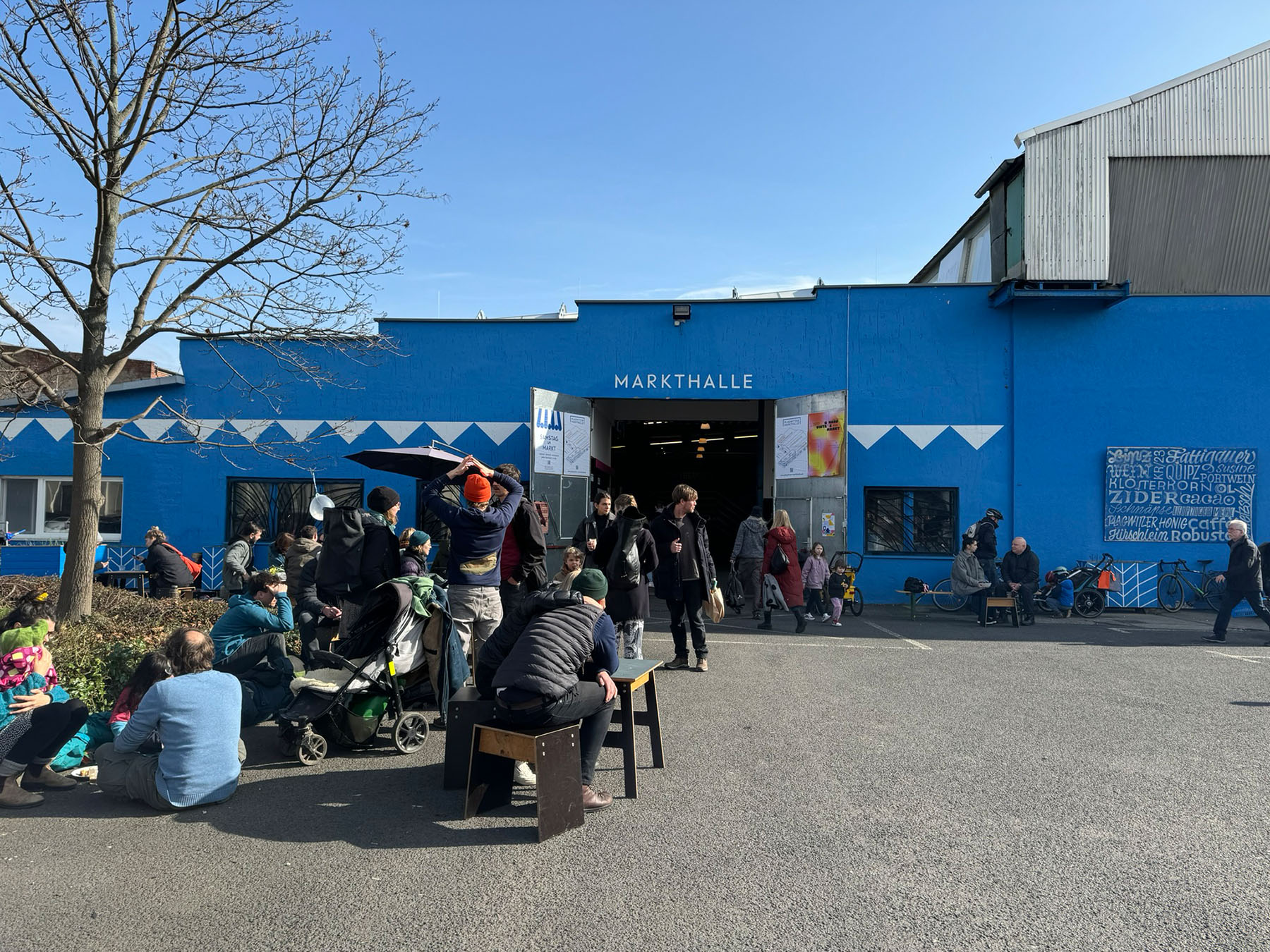 Samstagsmarkt Plagwitzer Markthalle Leipzig Markt