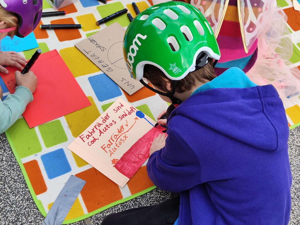 Fahrraddemo Kidical Mass Leipzig