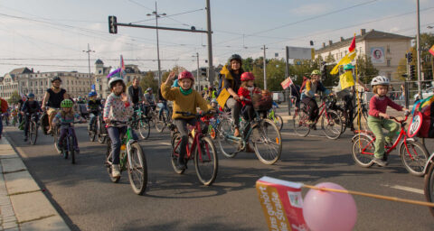 Kidical Mass Demo Leipzig