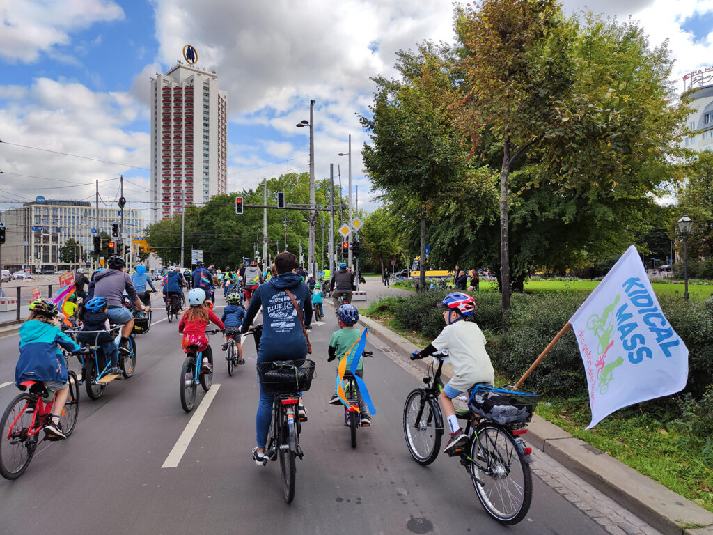 Kidical Mass Leipzig Fahrraddemo