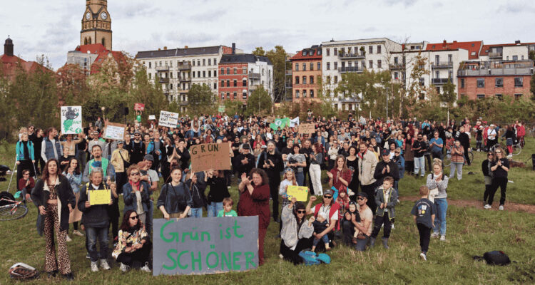 Demo Jahrtausendfeld retten, Copyright Ökolöwe e.V_ 2