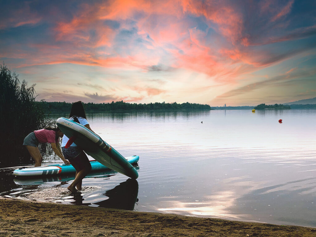 SUP Stand Up Paddling Markkleeberger See