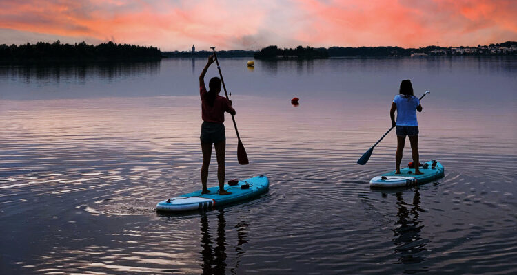 ALL ON SEA Leipzig Stand Up Paddling SUP Markkleeberger See