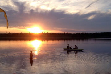 See Leipzig Sommer Baden Sonnenuntergang