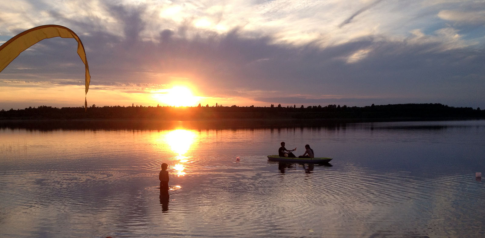 See Leipzig Sommer Baden Sonnenuntergang