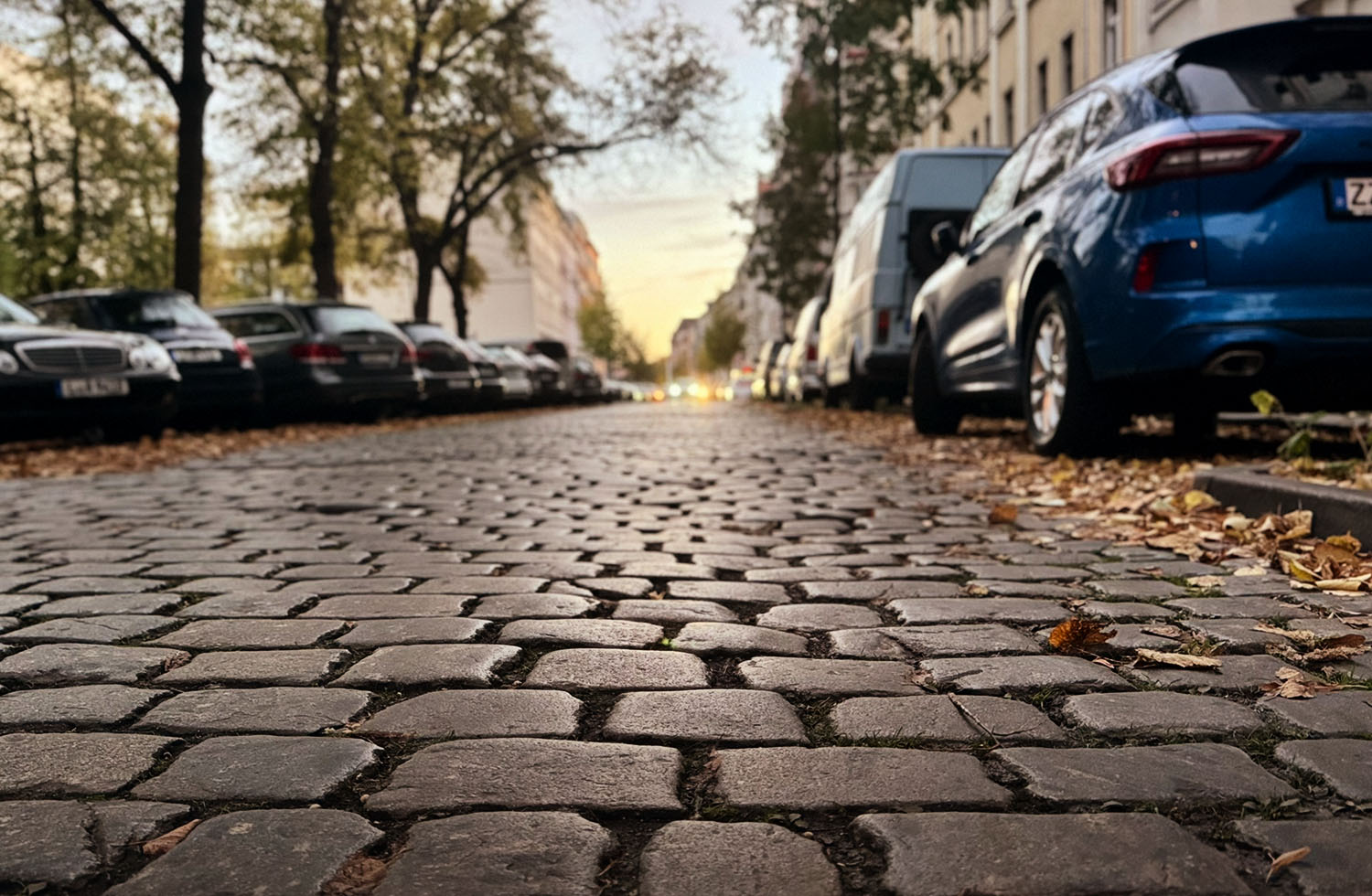 Tegelwippen Leipzig Kopfsteinpflaster