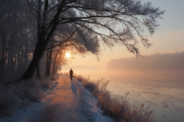 Laufstrecken im Winter in Leipzig