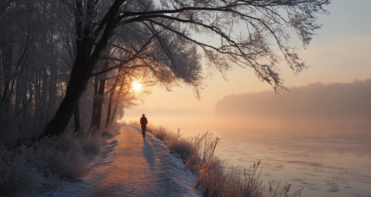 Laufstrecken im Winter in Leipzig