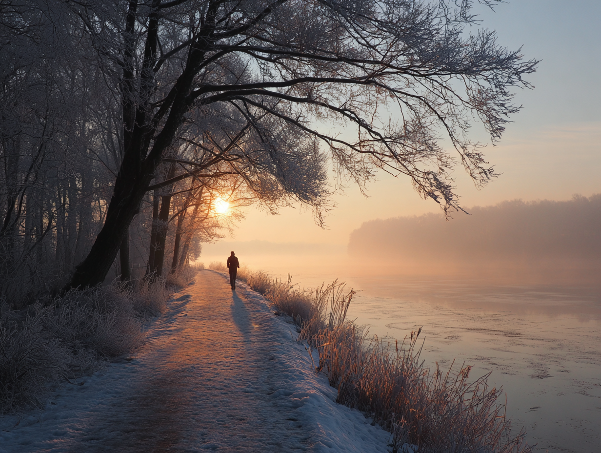Laufstrecken im Winter in Leipzig