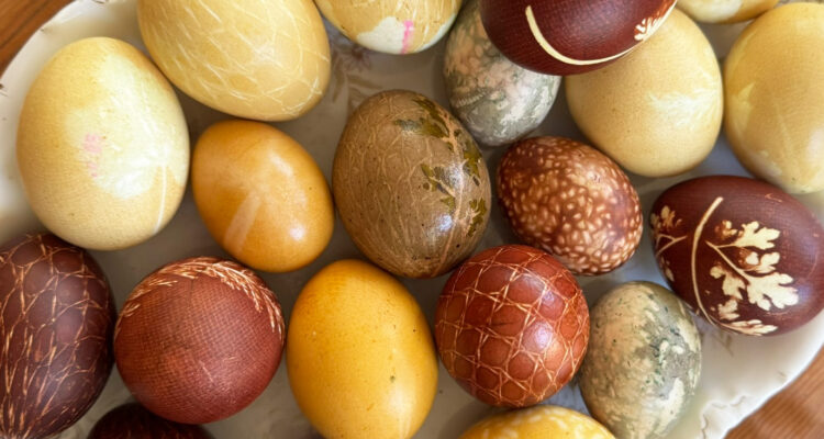 Ostereier Naturfarben