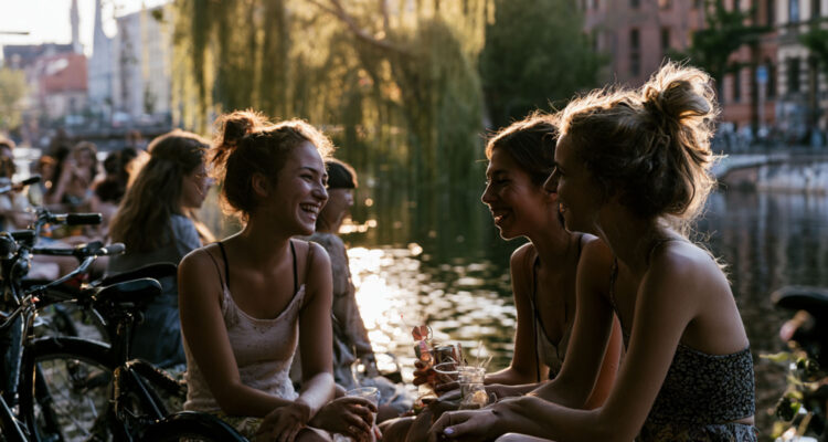 Leipzig bei 35 Grad im Sommer