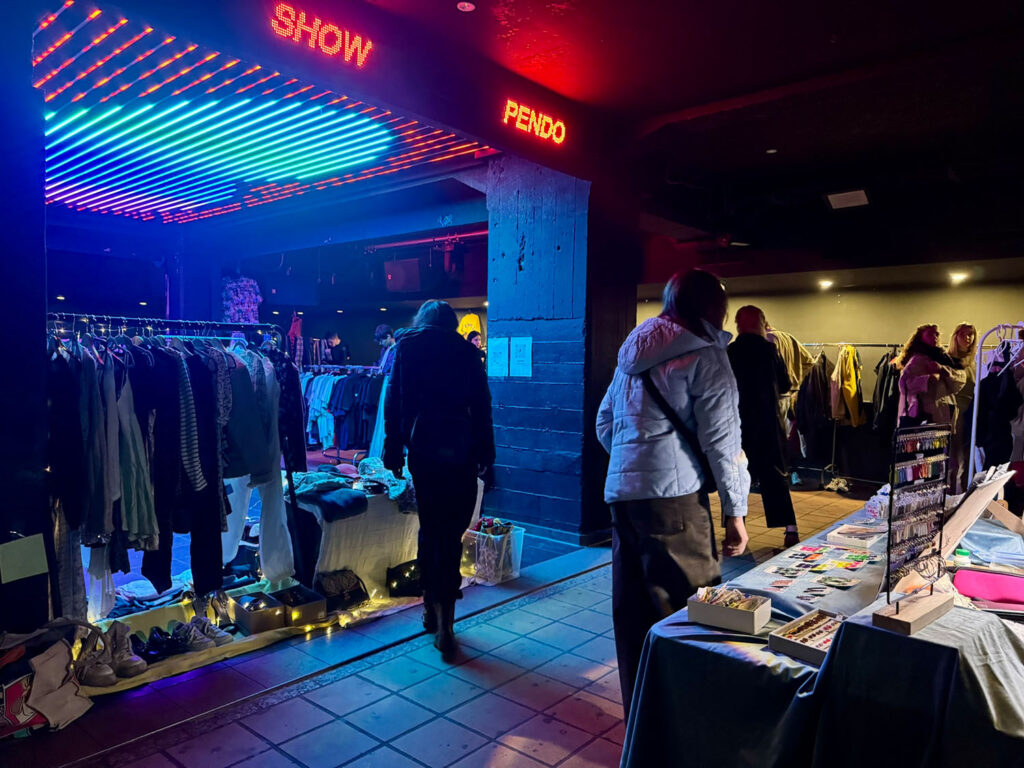 Disco-Flohmarkt im Nachtcafé in Leipzig