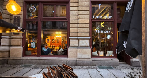 Drei der Münze in leipzig
