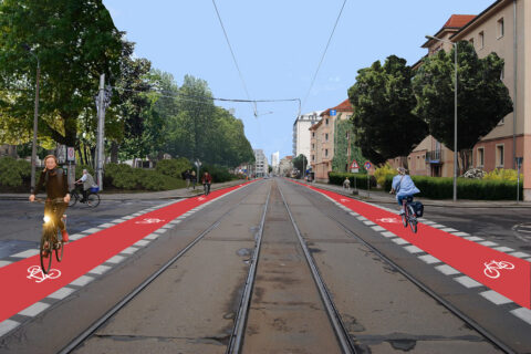 Arthur-Hoffman-Straße Radwege