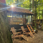 Biberspur Waldfloß Coswig Übernachtung