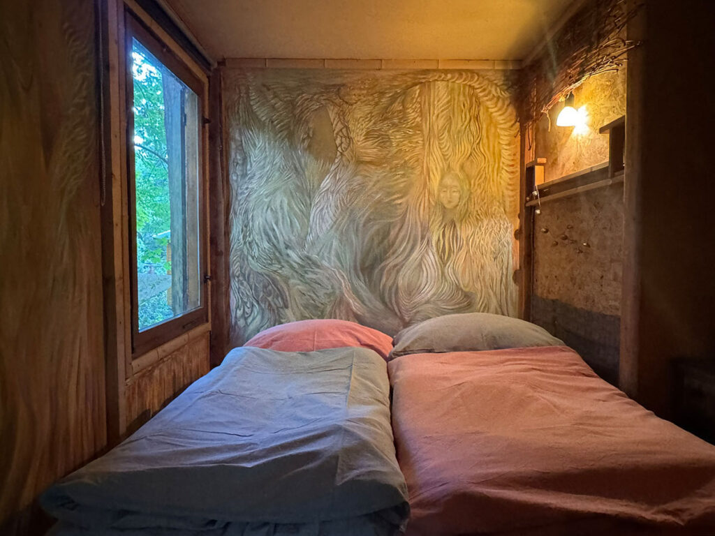 Schlafzimmer im Bungalow